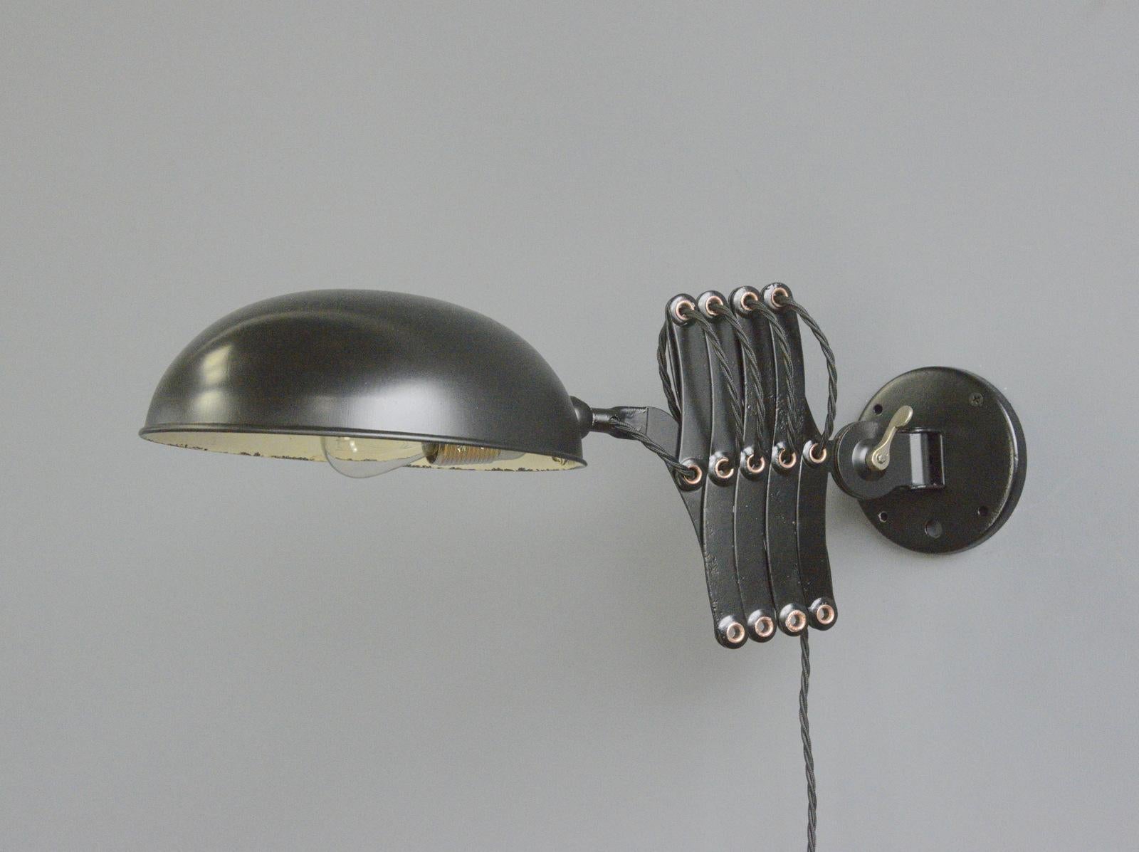 Gecos Scissor Lamp Circa 1930s 6