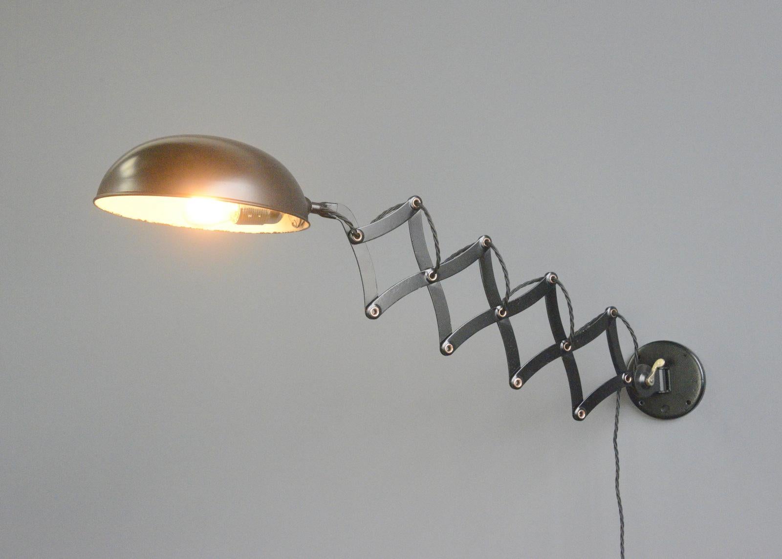 Gecos Scissor Lamp Circa 1930s 1