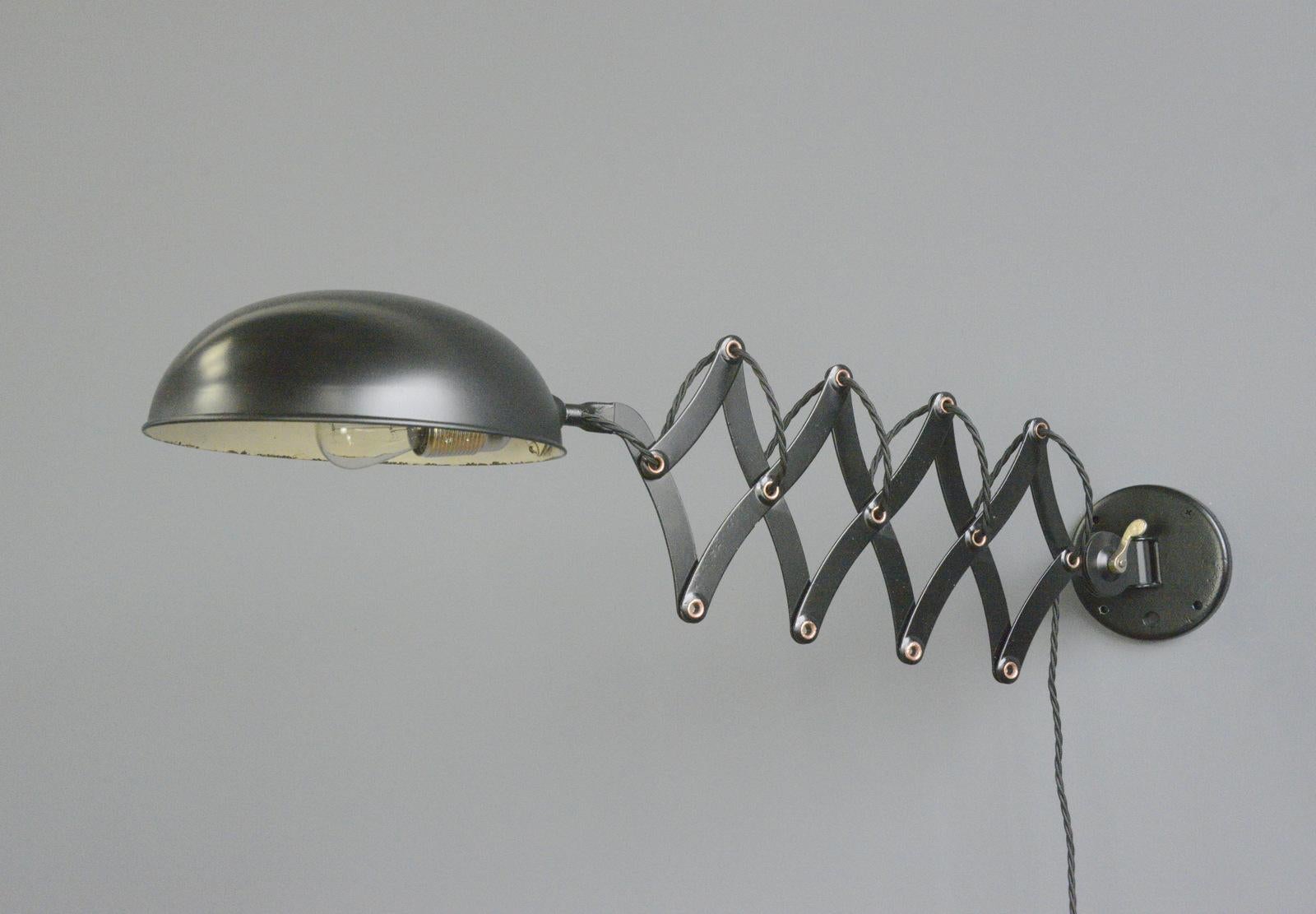 Gecos Scissor Lamp Circa 1930s 2