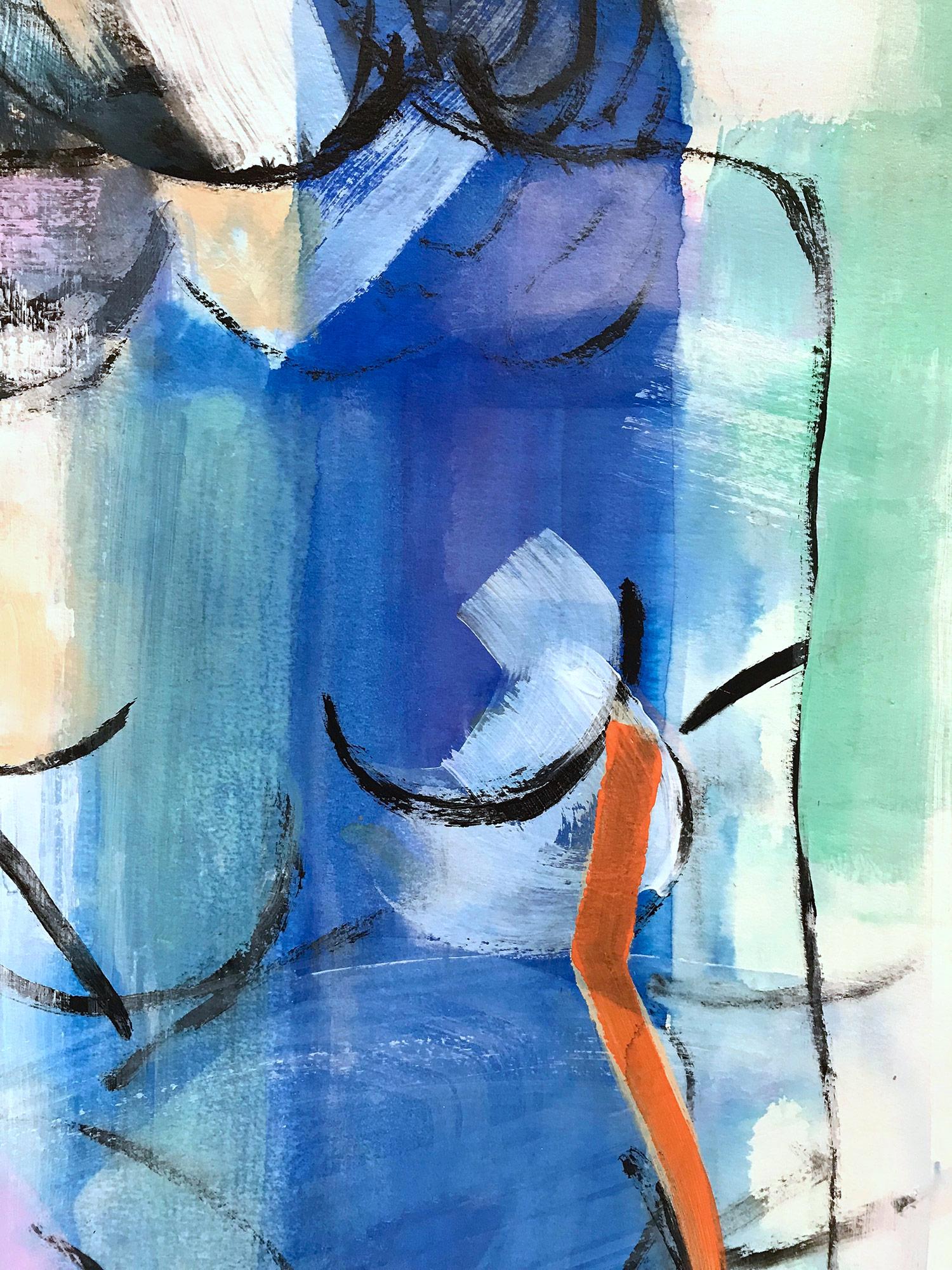 Color Kissed, Modern Nude on Paper 2