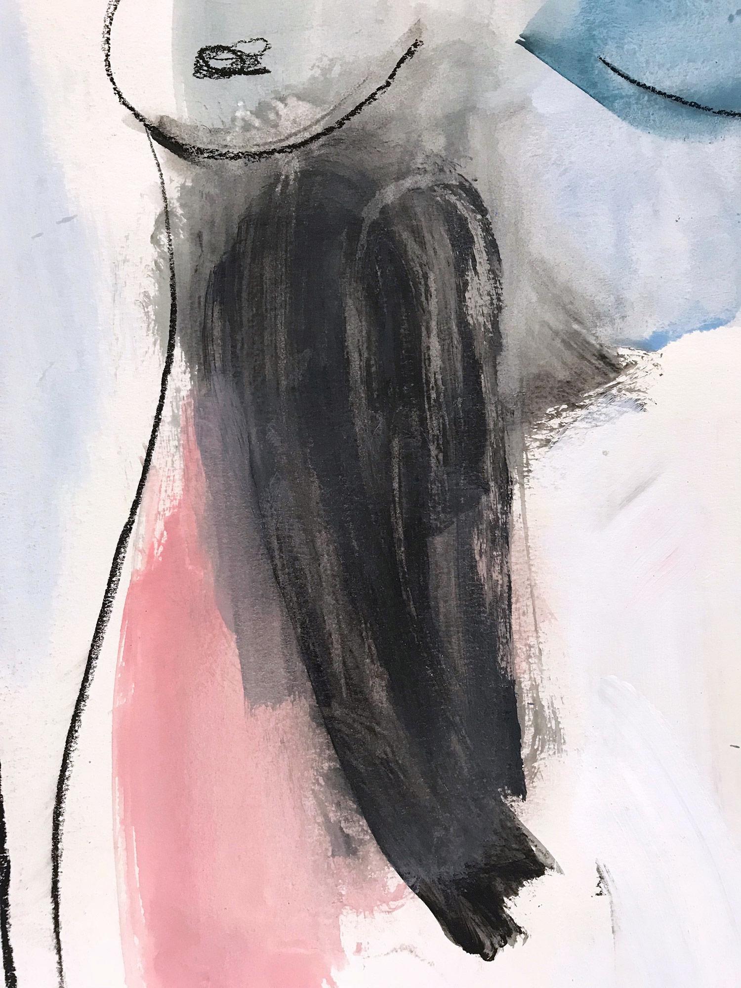 Grace and Heart, Modern Nude on Paper 4