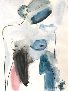 Grace and Heart, Modern Nude on Paper