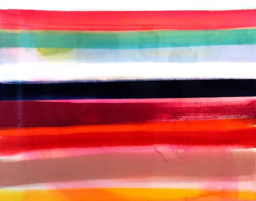 History In Full Color Hampton S Sunset Abstract Colorful Painting On Canvas