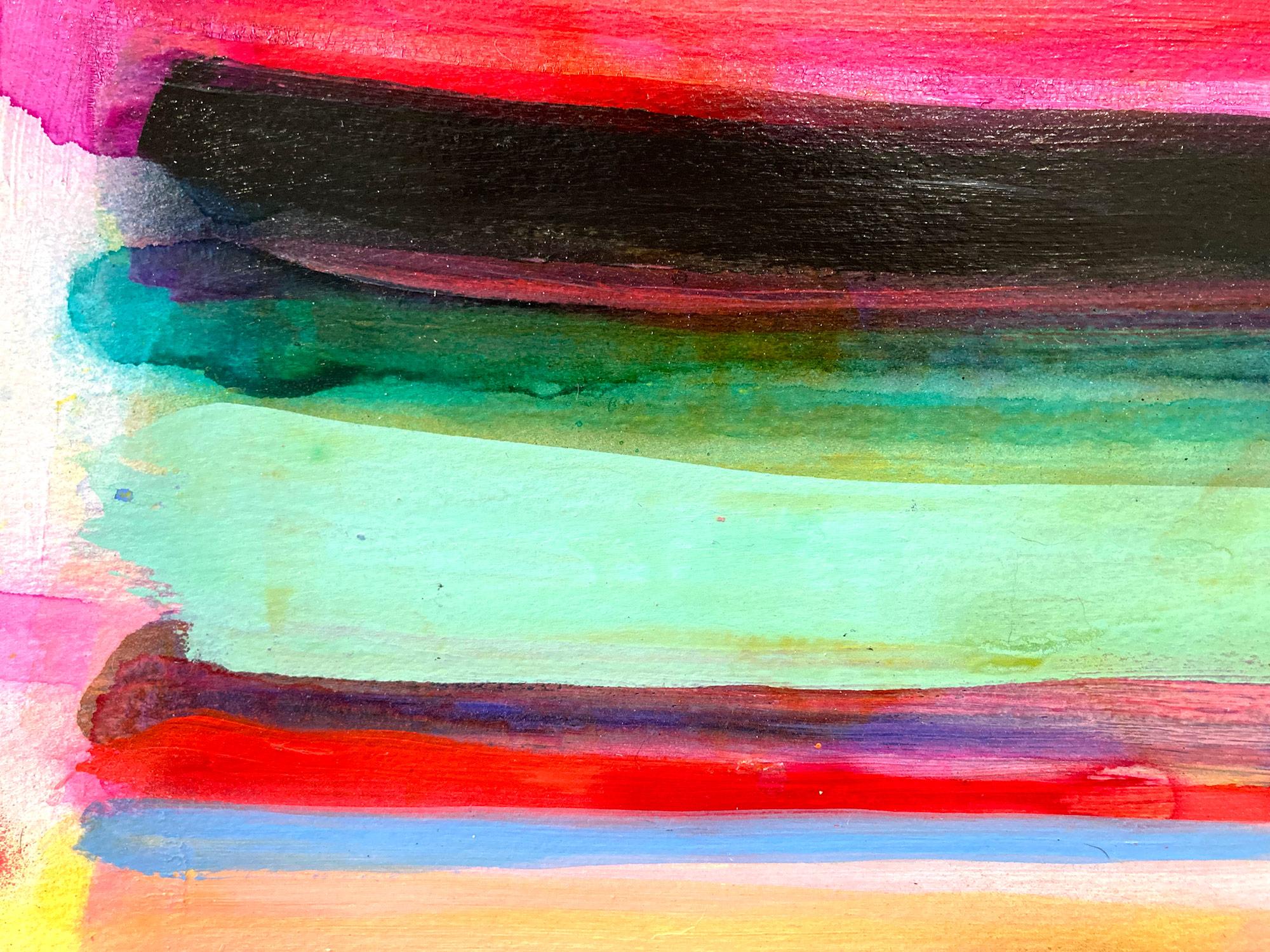 « History in Full Color - Manhattan » - Peinture contemporaine colorée sur papier 1