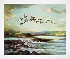 Gee Vaucher  "Flying High" - 2017, sérigraphie en édition limitée