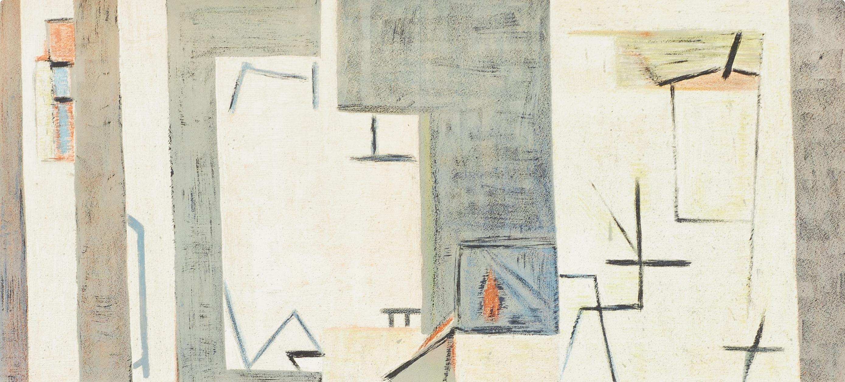 Composition, Derrière le miroir - Print de Geer Van Velde