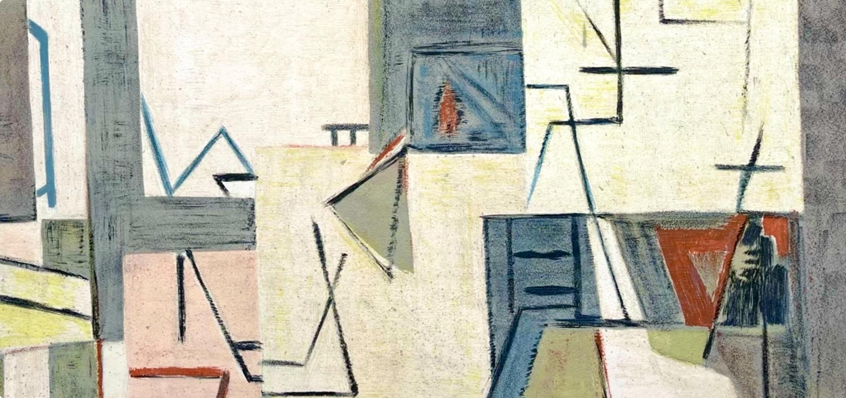 van Velde, Komposition, Derrière le miroir (nach) – Print von Geer Van Velde