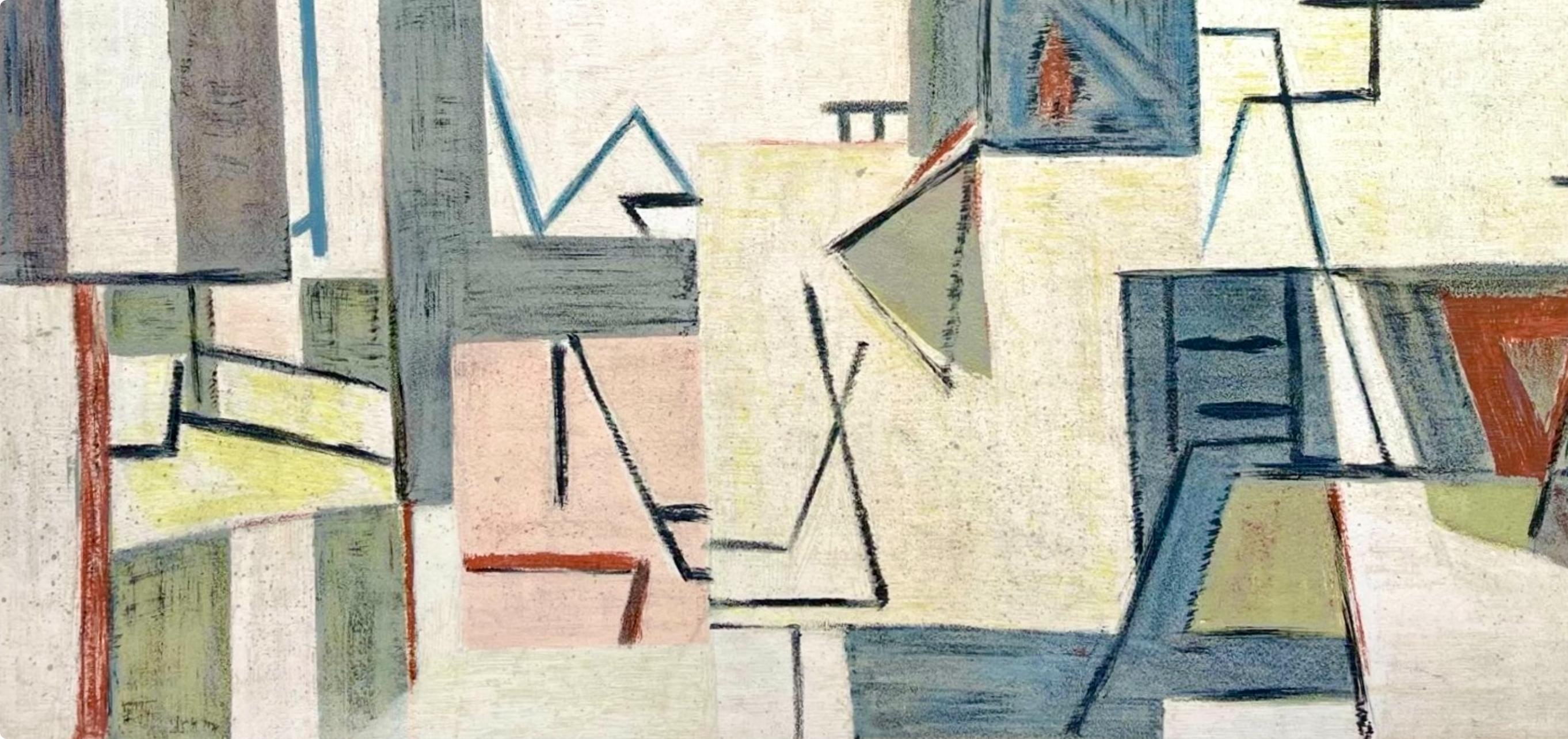 van Velde, Komposition, Derrière le miroir (nach) (Moderne), Print, von Geer Van Velde
