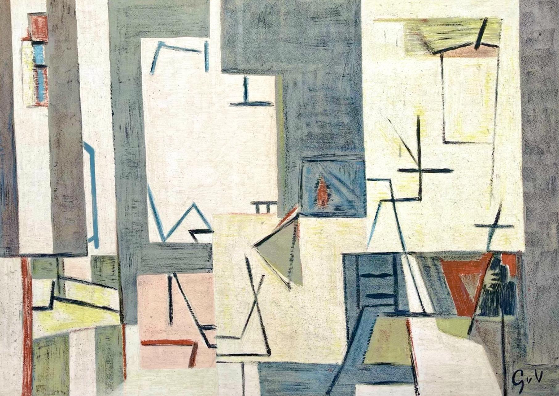 Geer Van Velde Landscape Print – van Velde, Komposition, Derrière le miroir (nach)