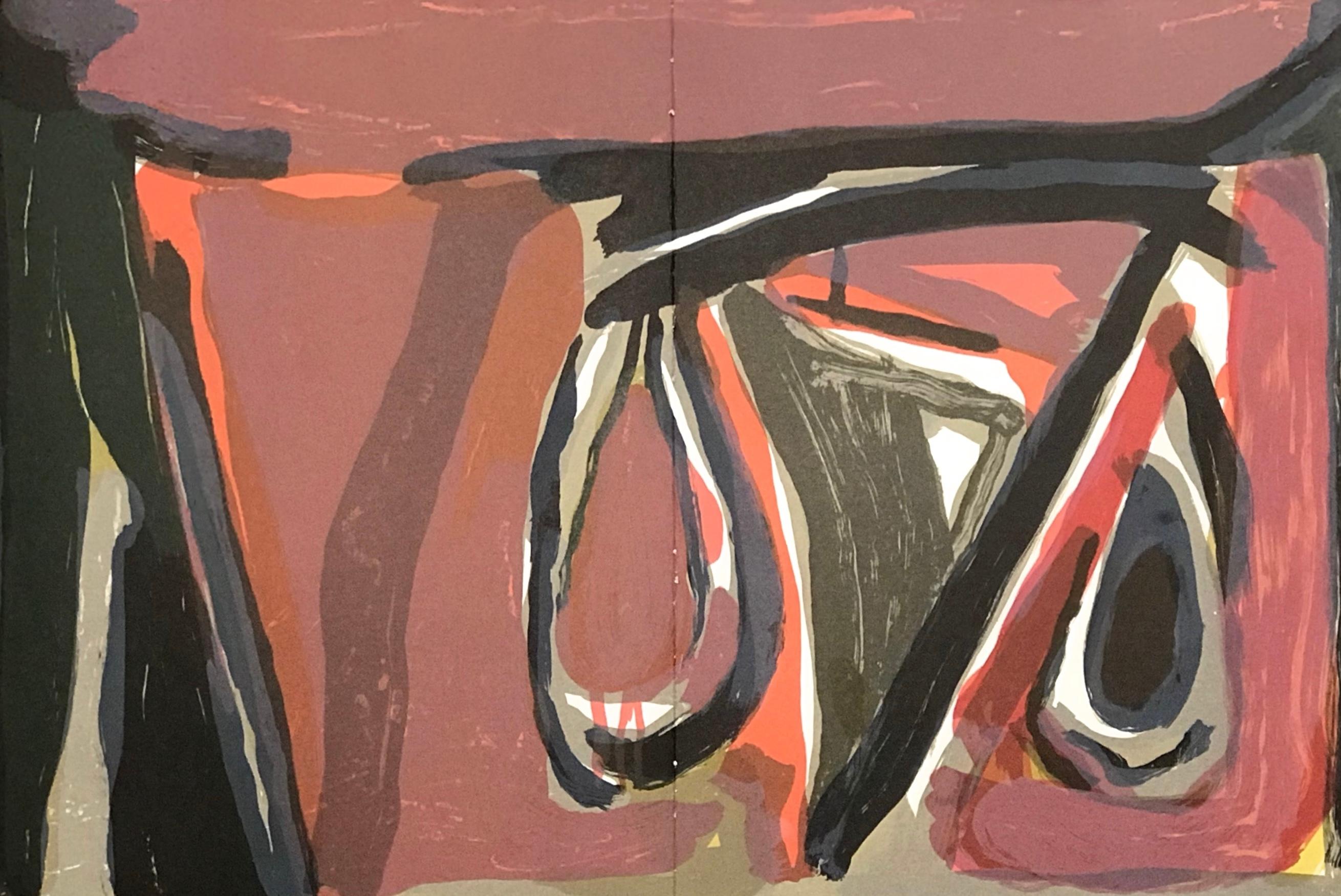 Abstract Print Geer Van Velde - van Velde, Composition, Derrière le miroir (d'après)