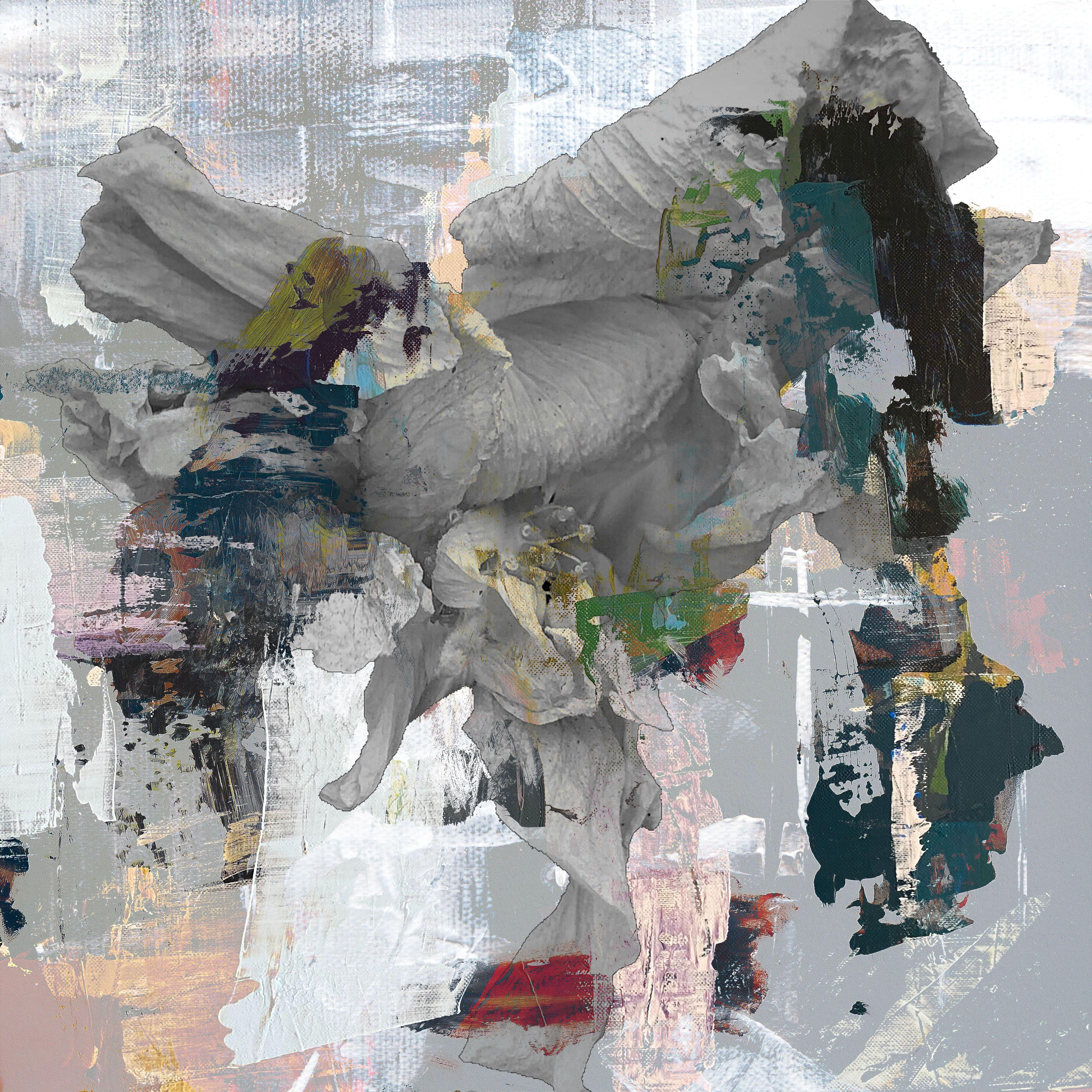 Liberazione della mente29, tecnica mista su vetro - Mixed Media Art di Geert Lemmers