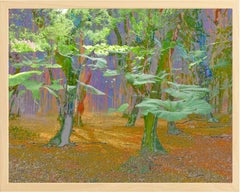 Mystifying forrest III_45, Mixed Media on Wood Panel