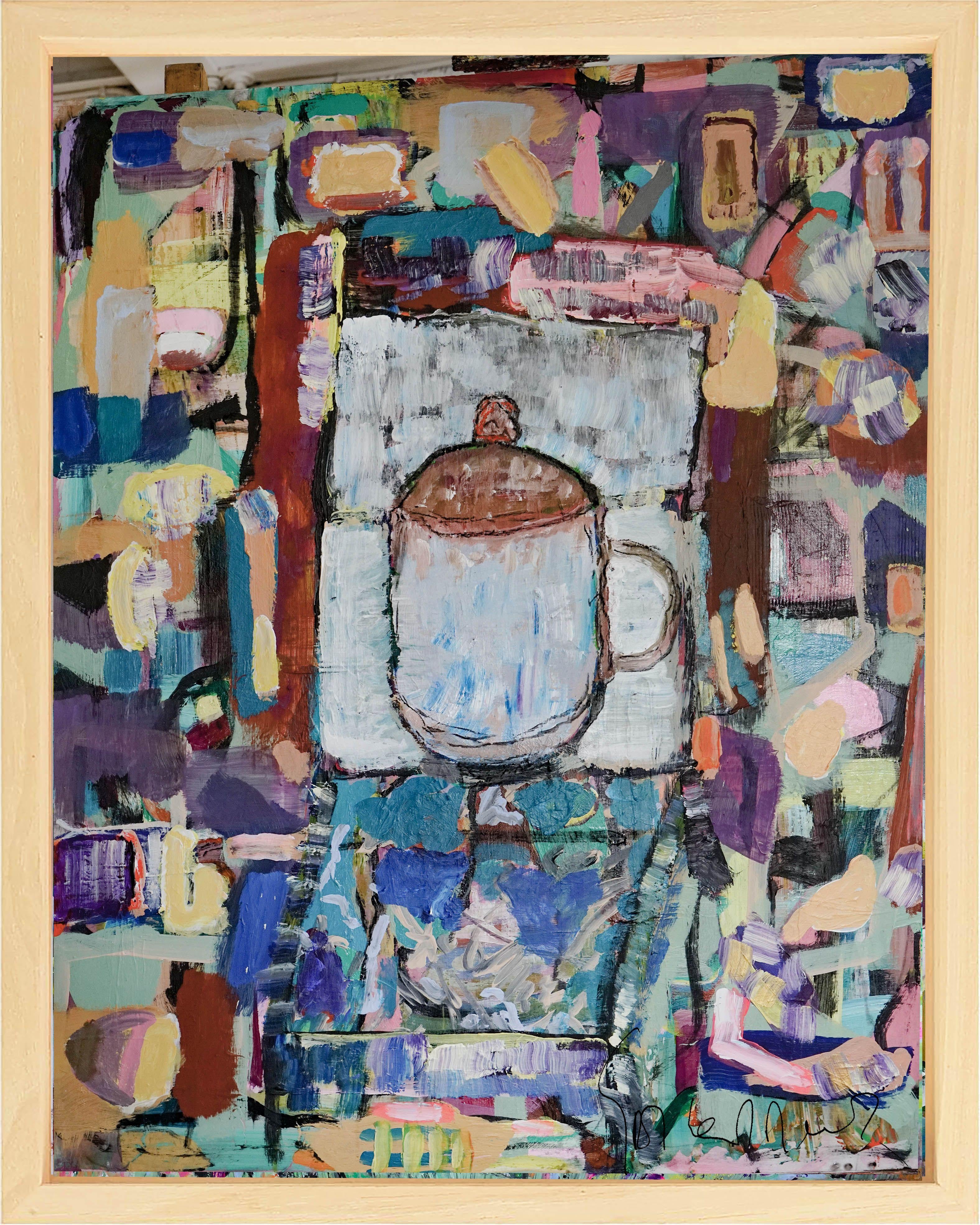 Homecoming I NEW, Pittura, Acrilico su pannello di legno - Painting di Geert Lemmers