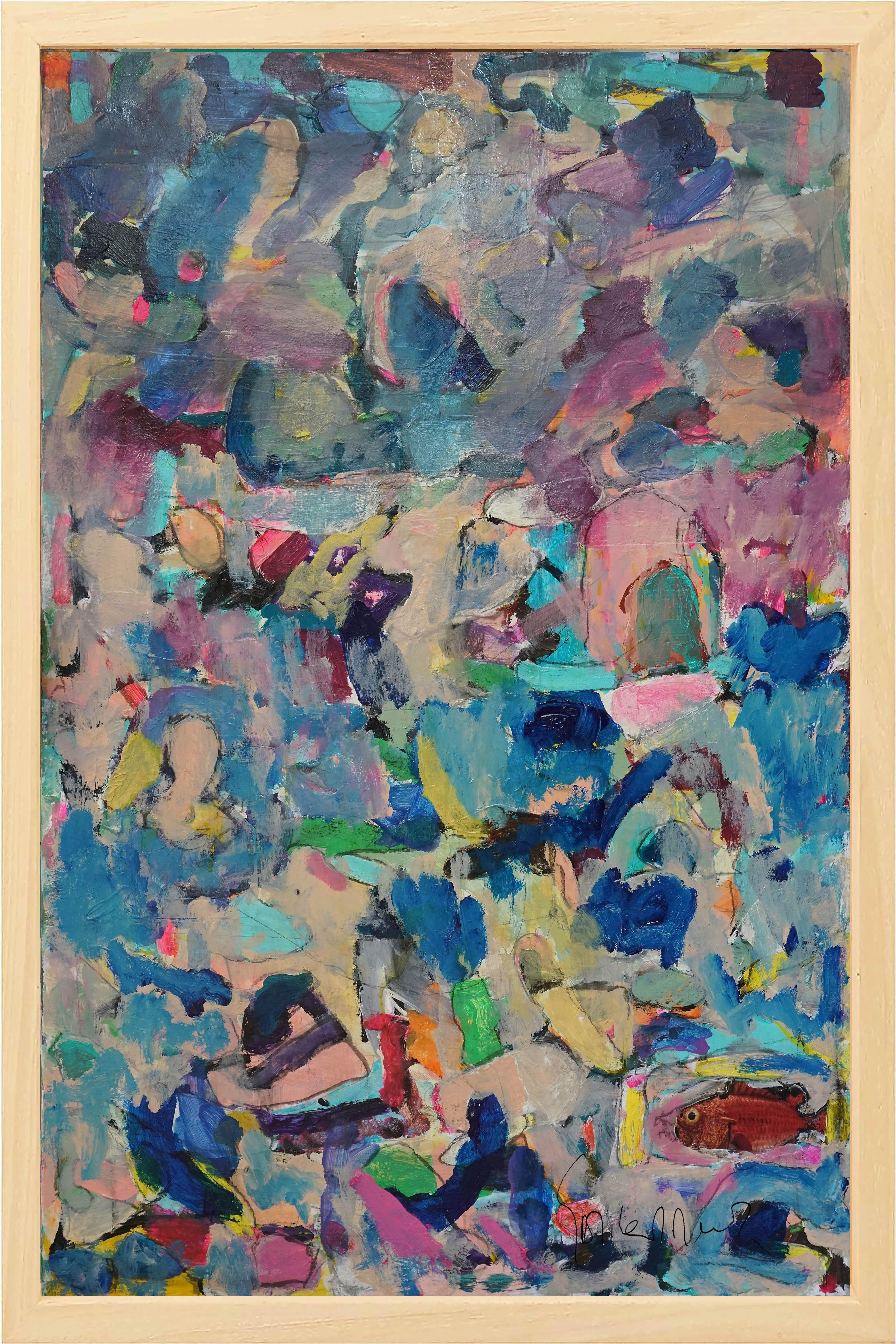 Liberación de la mente 27, Pintura, Acrílico sobre panel de madera - Painting de Geert Lemmers