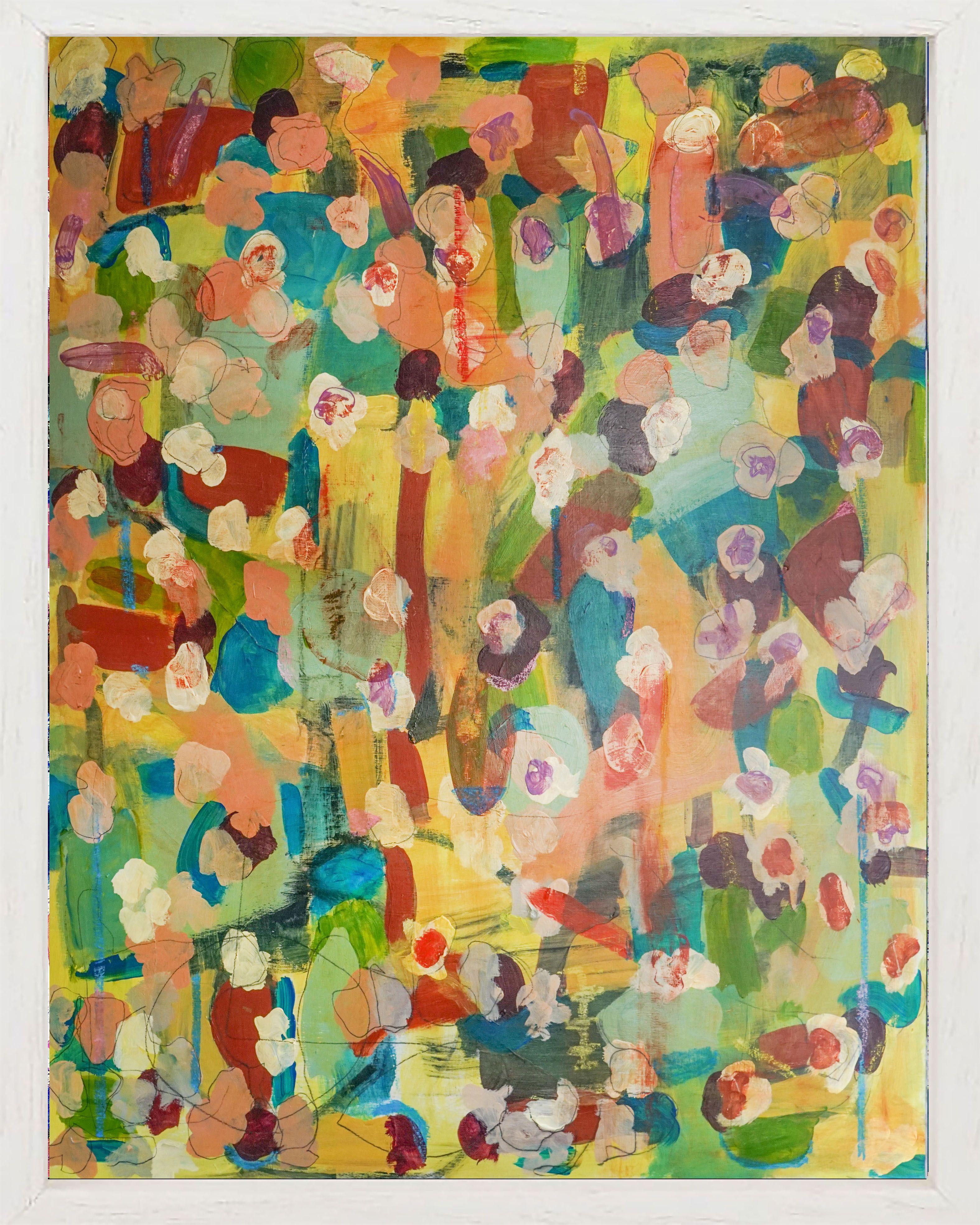 Liberación de la mente opus 38, Pintura, Acrílico sobre panel de madera - Painting de Geert Lemmers