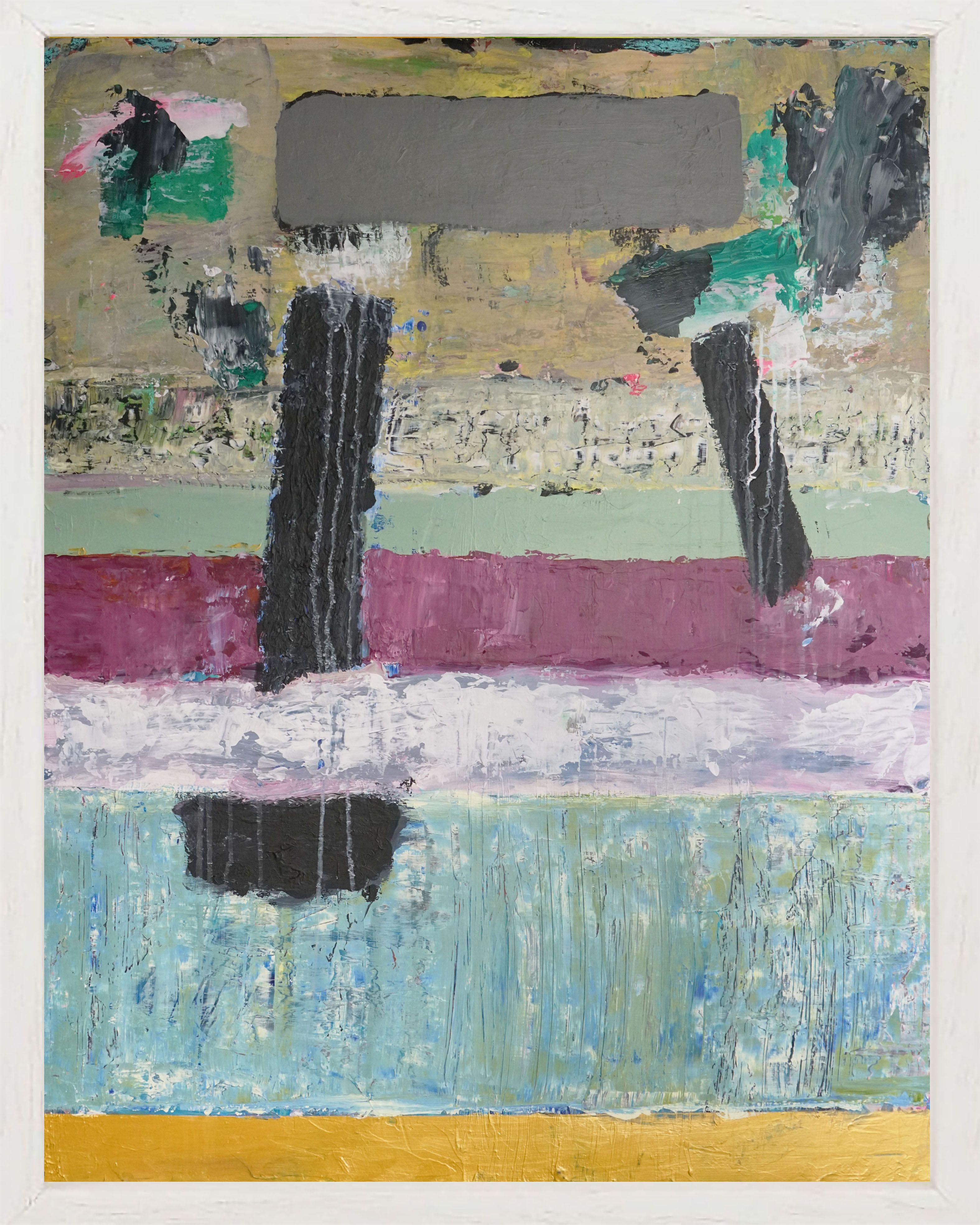 Il mio  pensieri I, Pittura, Acrilico su pannello di legno - Painting di Geert Lemmers