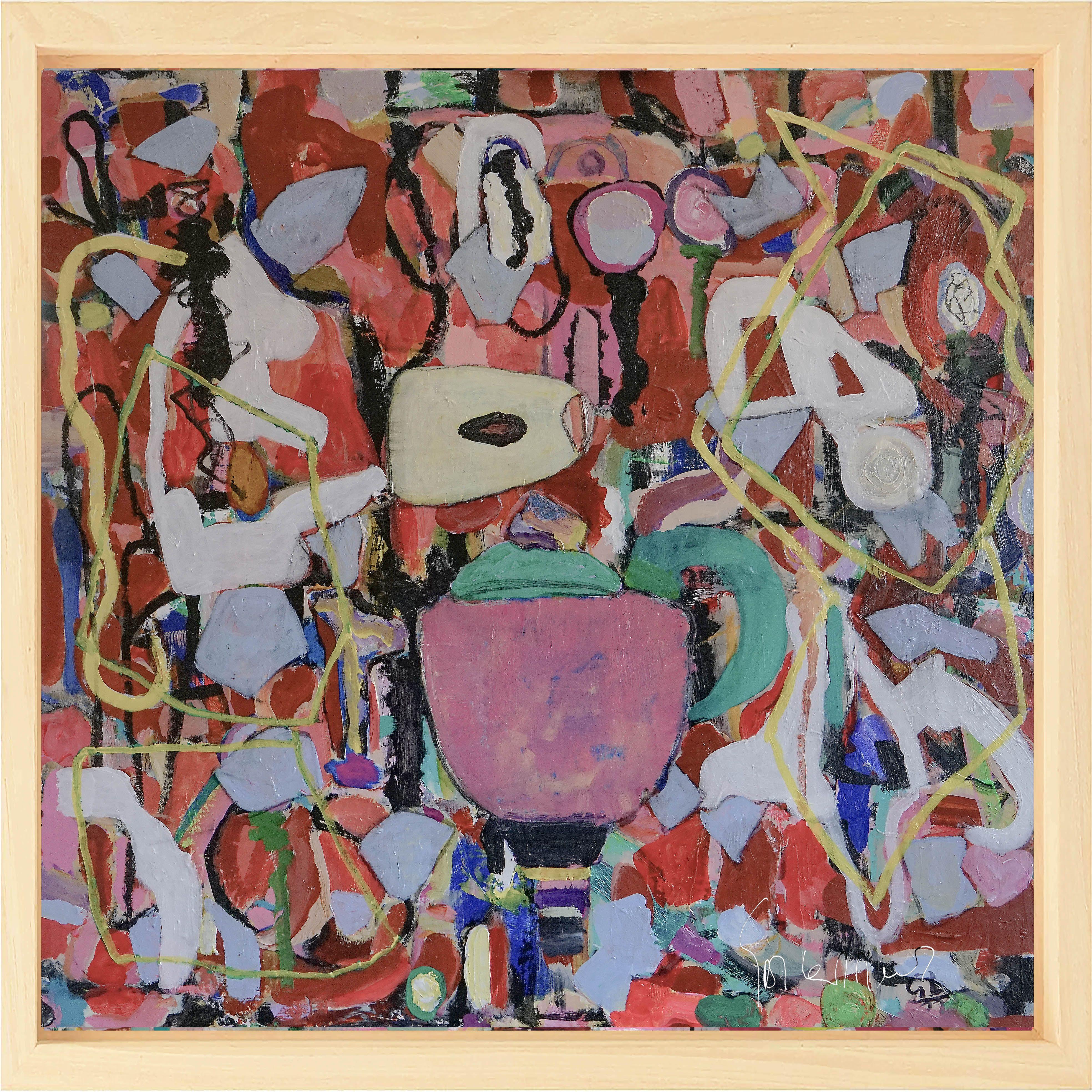 Plateau der Menschheit 8, Pintura, Acrílico sobre lienzo - Painting de Geert Lemmers