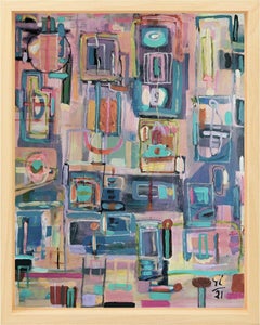 Plateau der Menschheit opus 41, Painting, Acrylic on Wood Panel