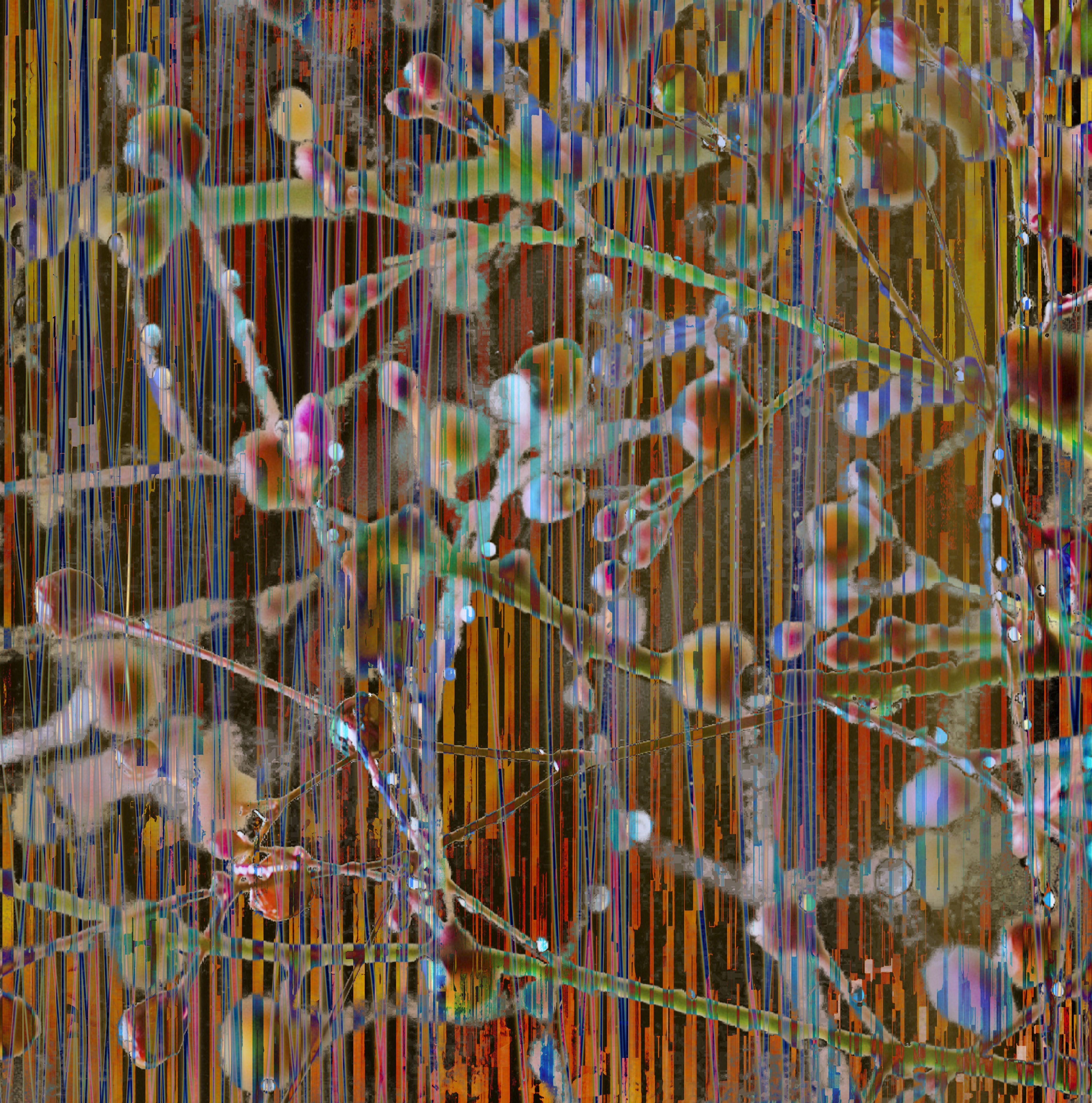 Geert Lemmers Color Photograph – Abstrakte Liniar-Konstruktion XVII, Fotografie, C- Typ