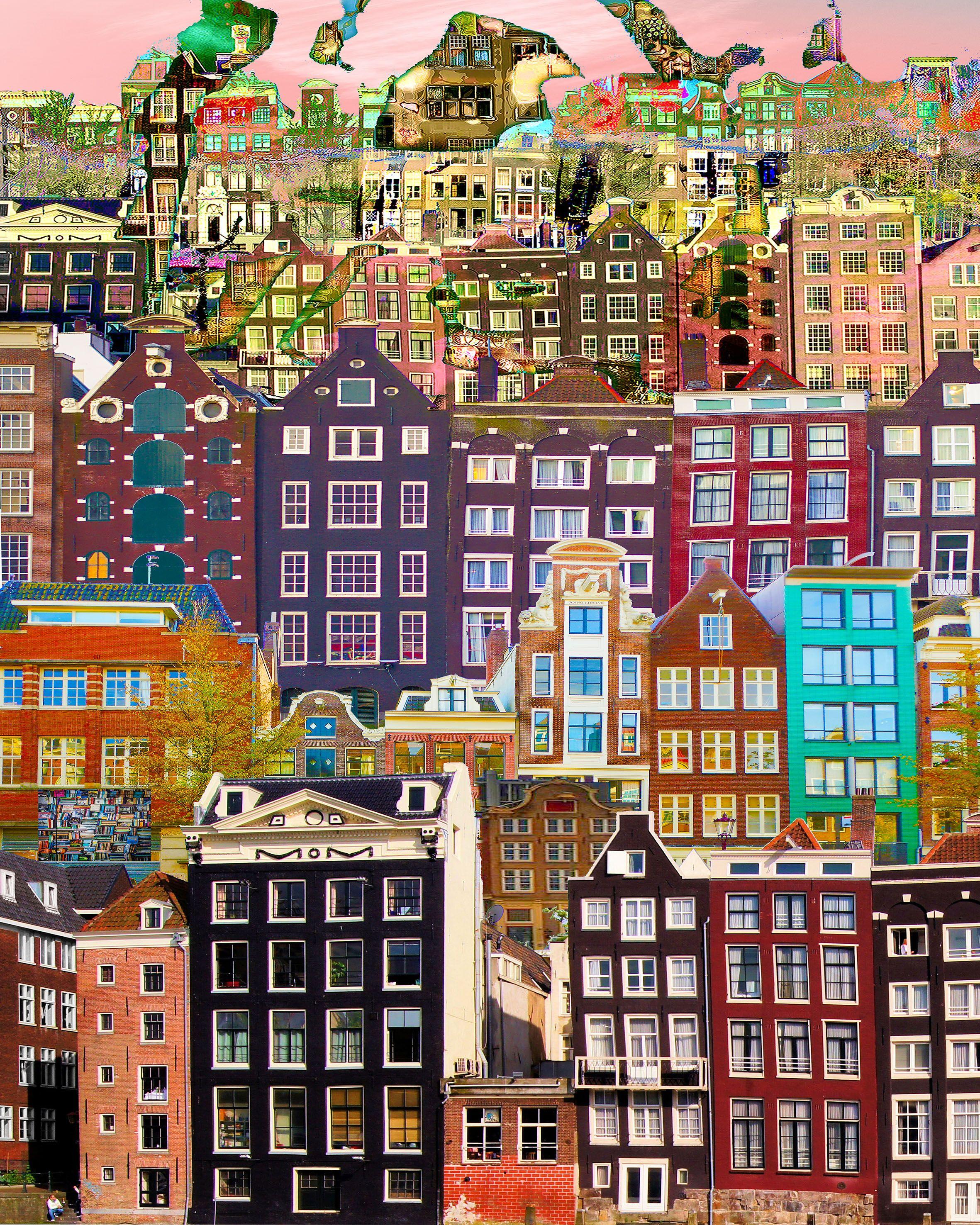 Geert Lemmers Color Photograph – Amsterdamer Blick auf Opus 1600, Fotografie, C-Typ