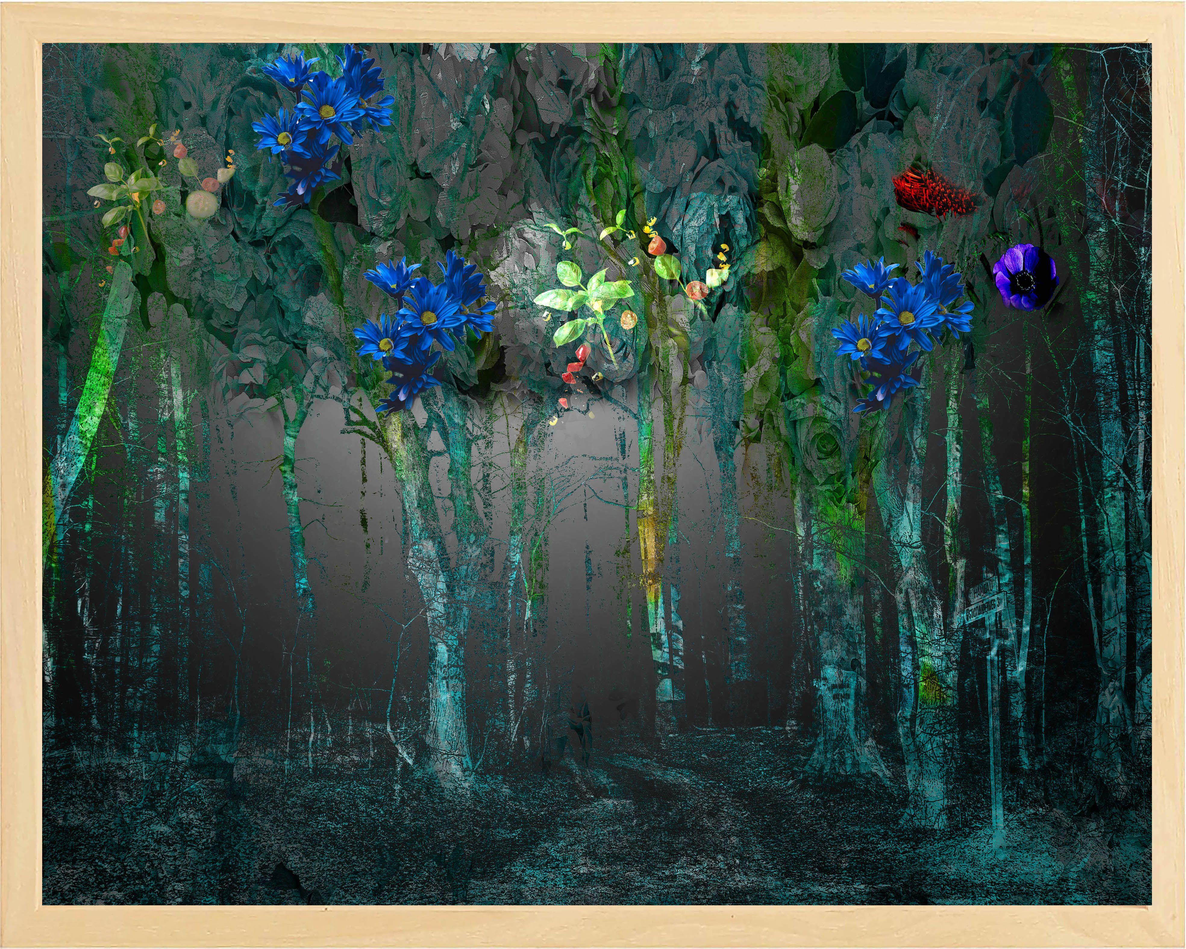 Geert Lemmers Color Photograph – Freudevolles Sommerholz I, Fotografie, C-Typ