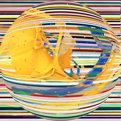 Abstrakte abstrakte Liniair opus 653, Digital auf Glas