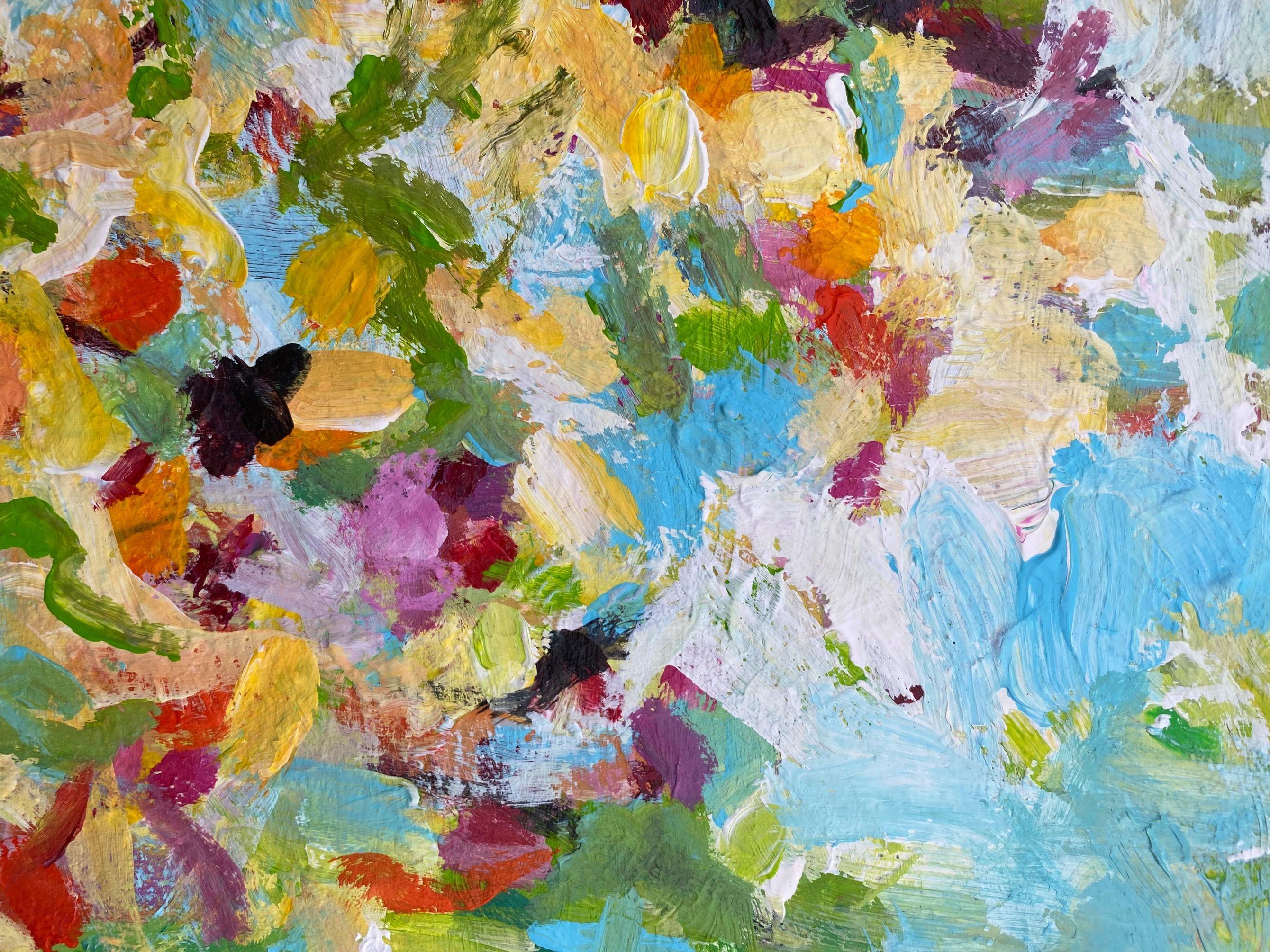 Un giorno felice, Pittura, Acrilico su tela in vendita 1