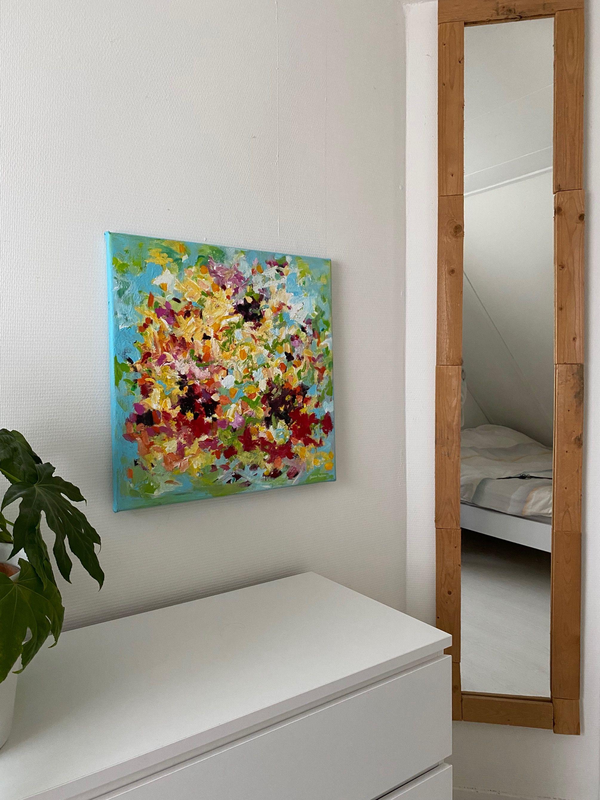 Un giorno felice, Pittura, Acrilico su tela in vendita 2