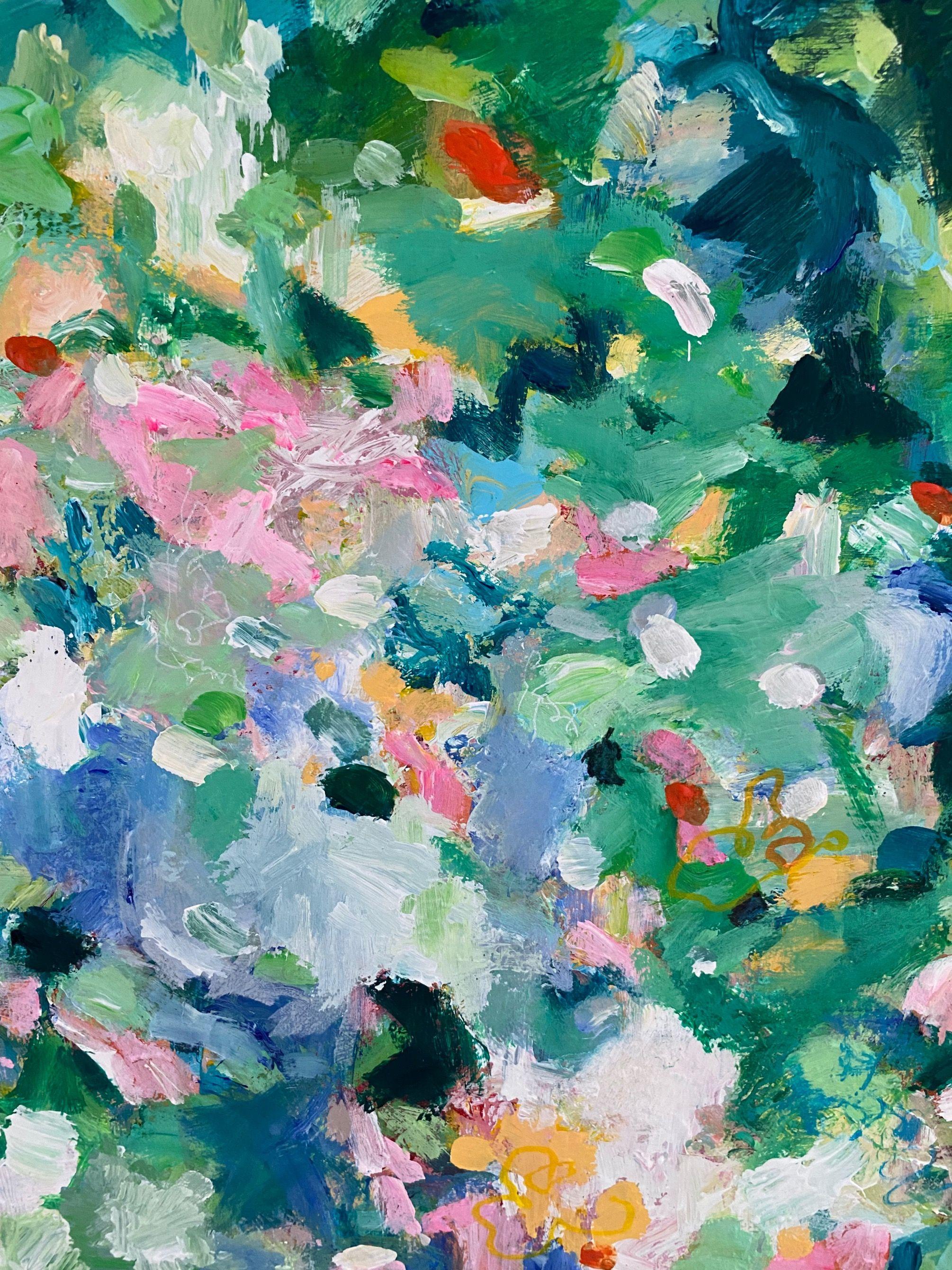 Un toque de primavera, Pintura, Acrílico sobre lienzo - Painting Expresionismo abstracto de Geesien Postema