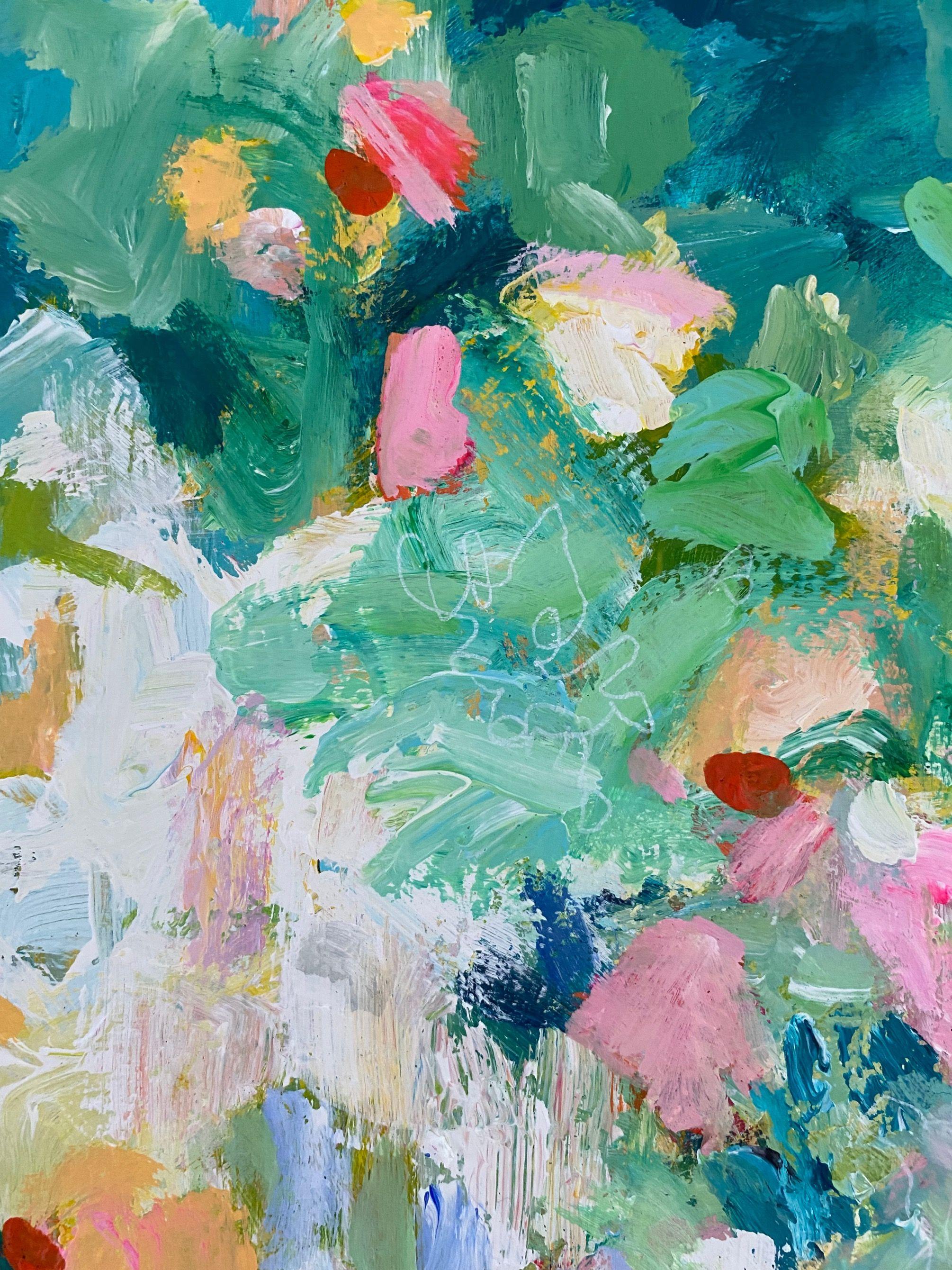 A touch of Spring, Painting, Acrylic on Canvas For Sale 4