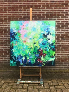 At the lakeside, Painting, Acrylic on Canvas