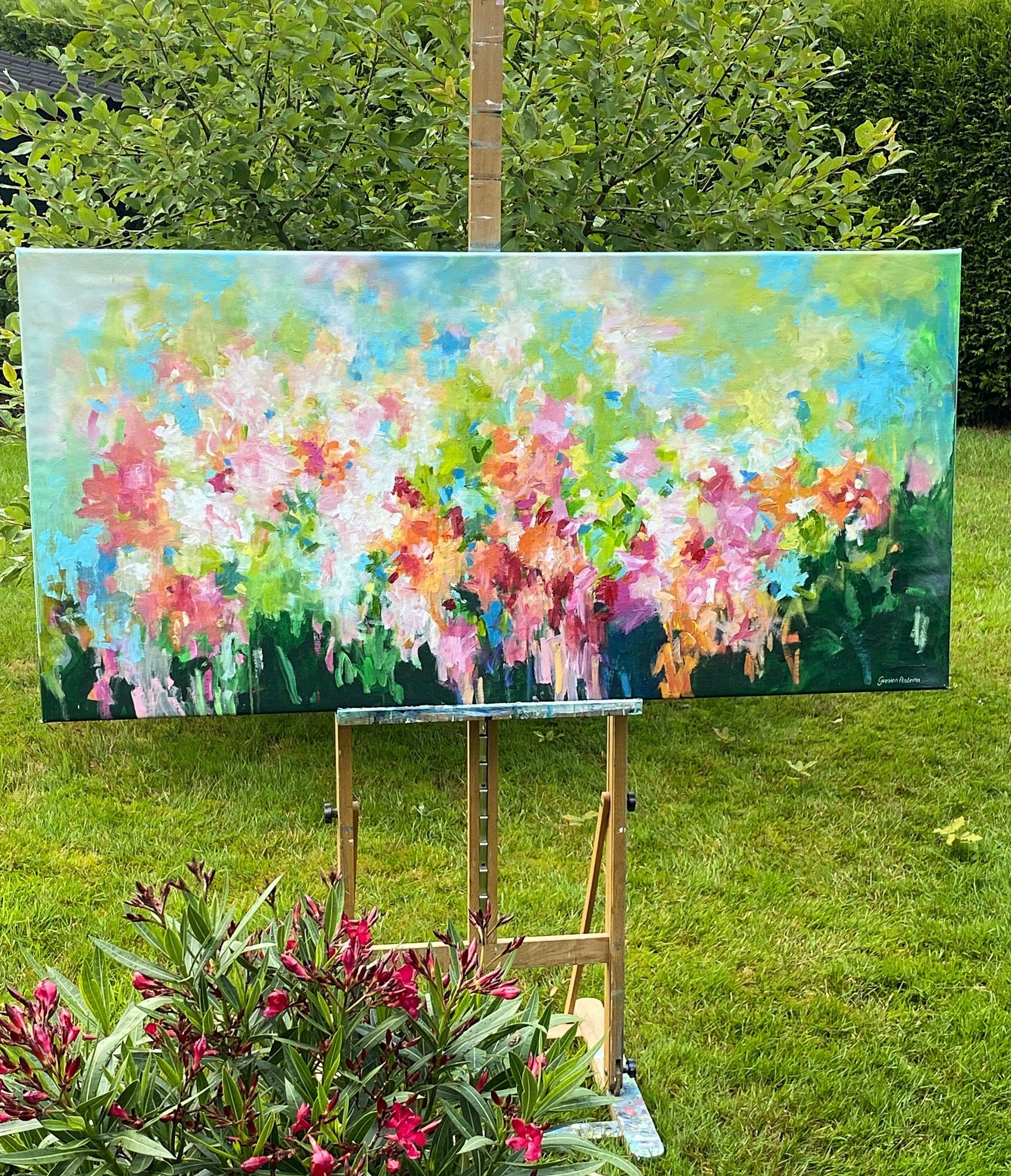 Good days in summer, peinture, acrylique sur toile en vente 1