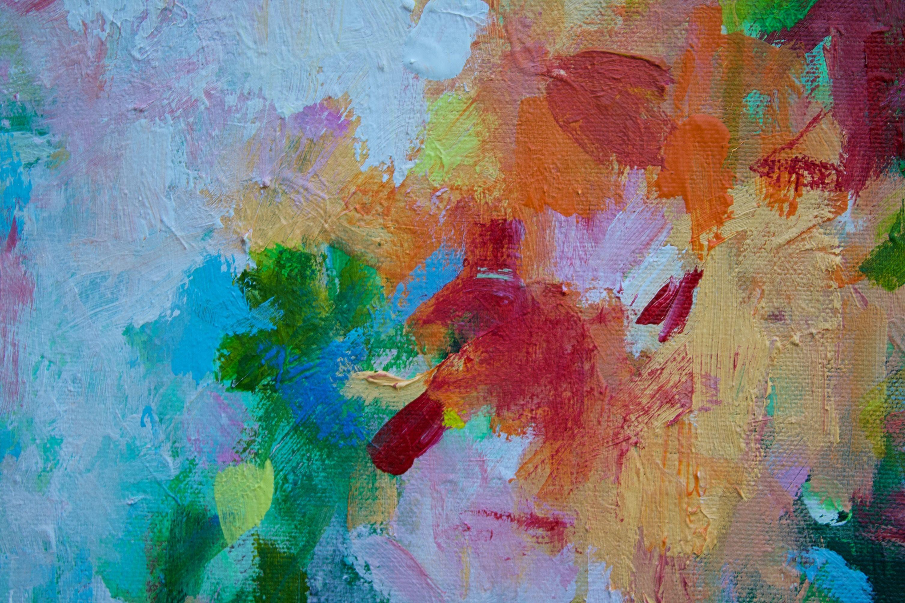 Good days in summer, peinture, acrylique sur toile en vente 2