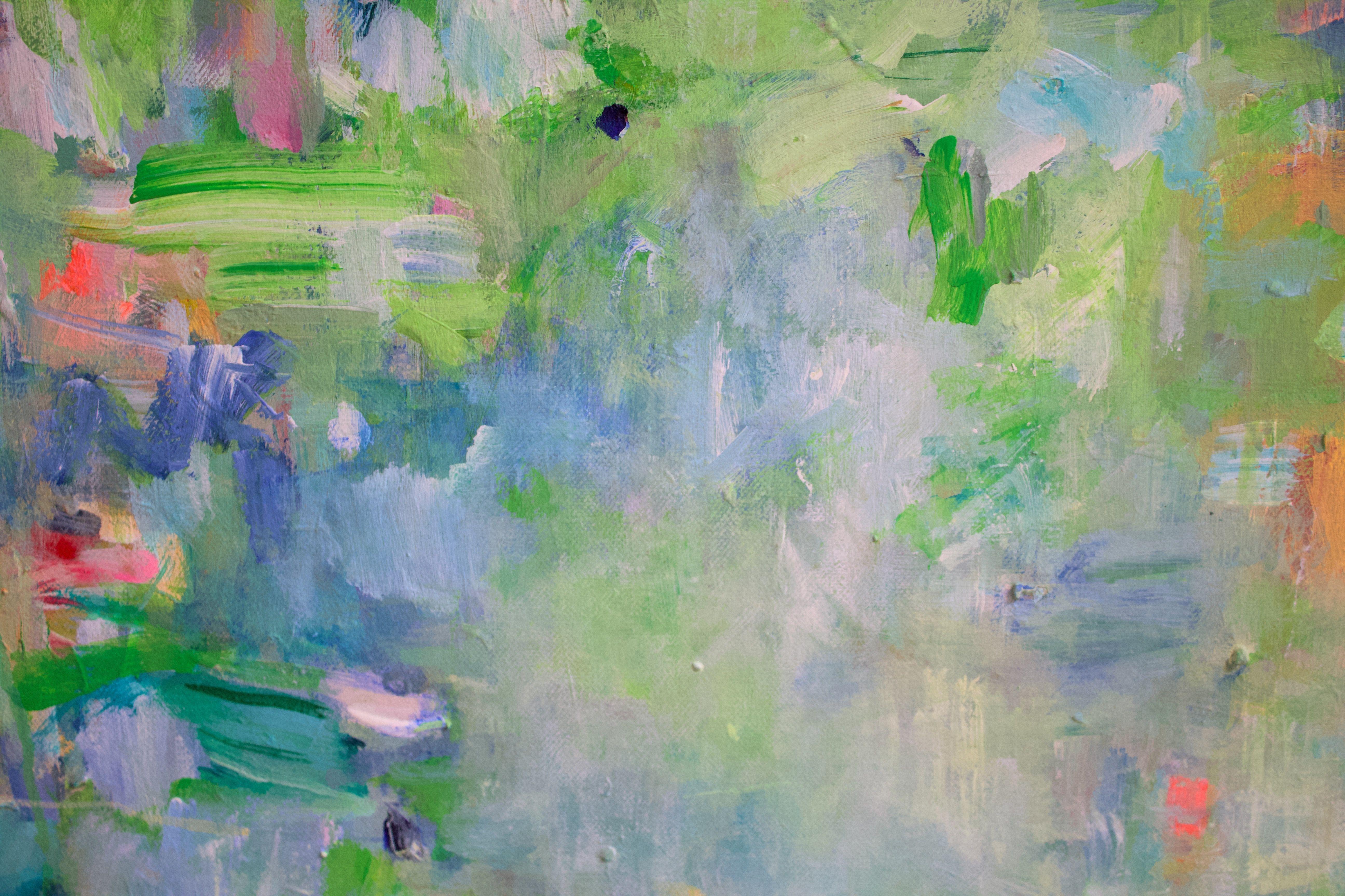 Mare di vetro #7, Pittura, Acrilico su tela - Painting Astratto di Geesien Postema