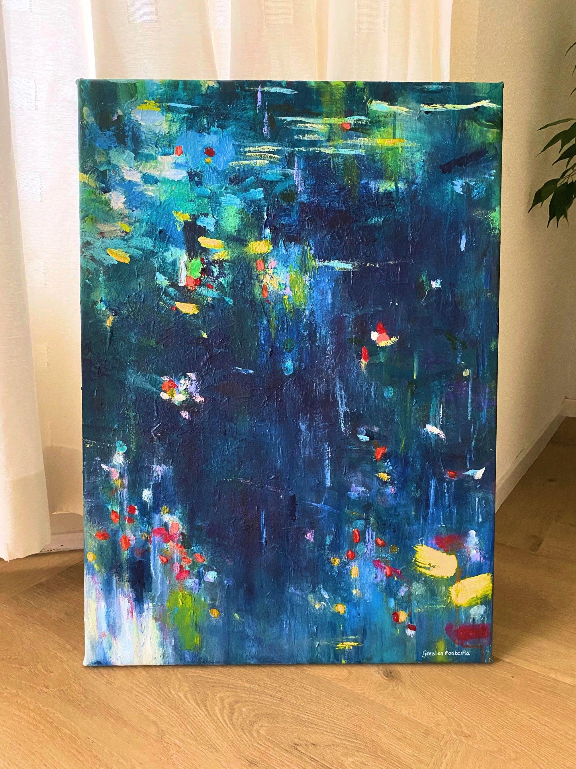 Through the waters II, Painting, Acrylic on Canvas For Sale 4
