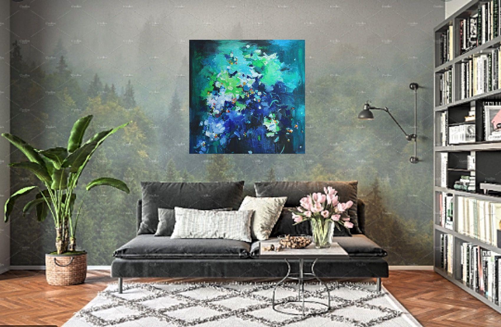 Whispers in the night, Painting, Acrylic on Canvas For Sale 2