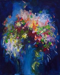 Wish you Flowers n° 2, peinture, acrylique sur toile