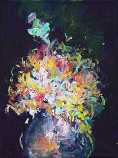 Wish you Flowers n° 4, peinture, acrylique sur toile