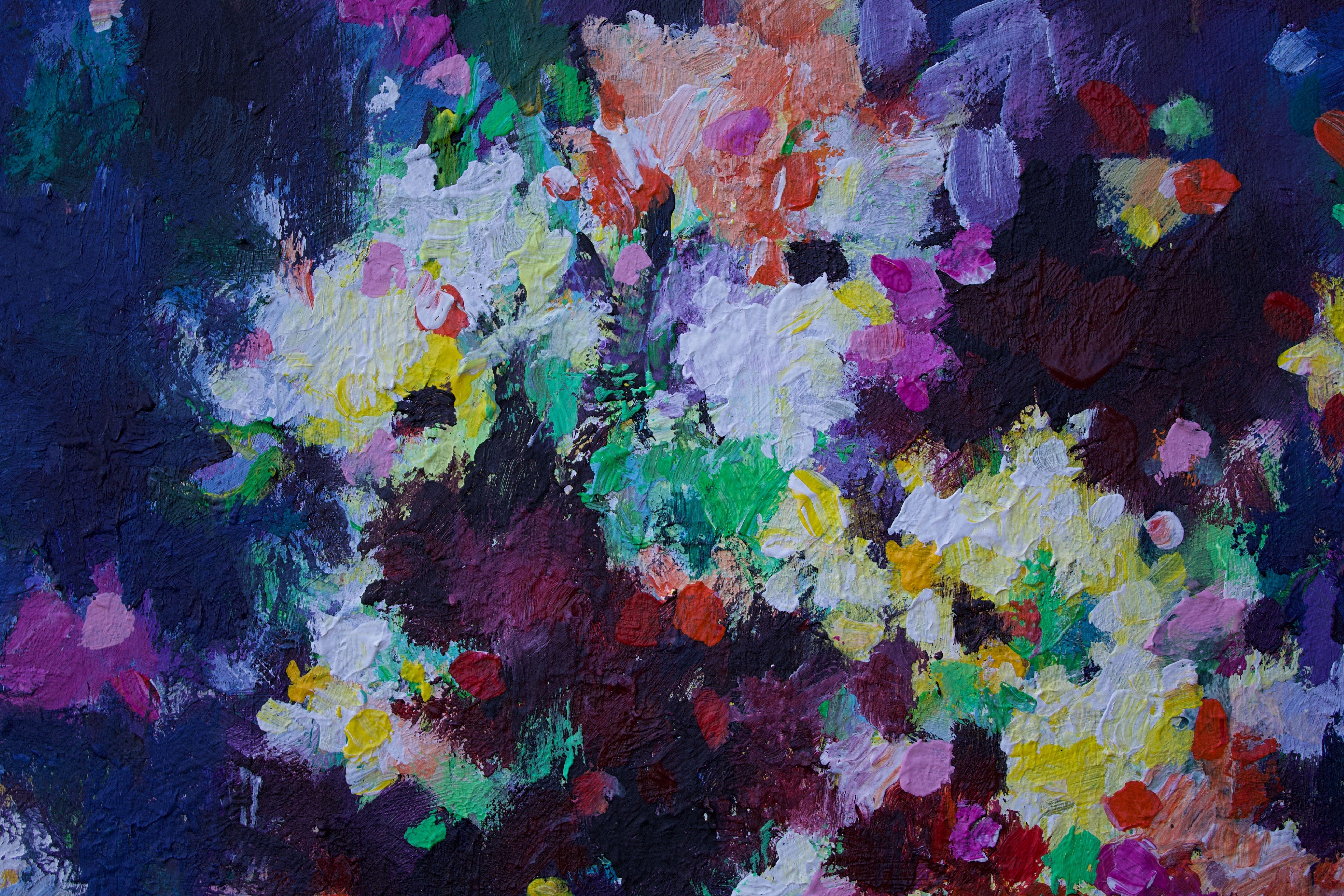 Wish you Flowers nr 9, Painting, Acrylic on Canvas For Sale 2