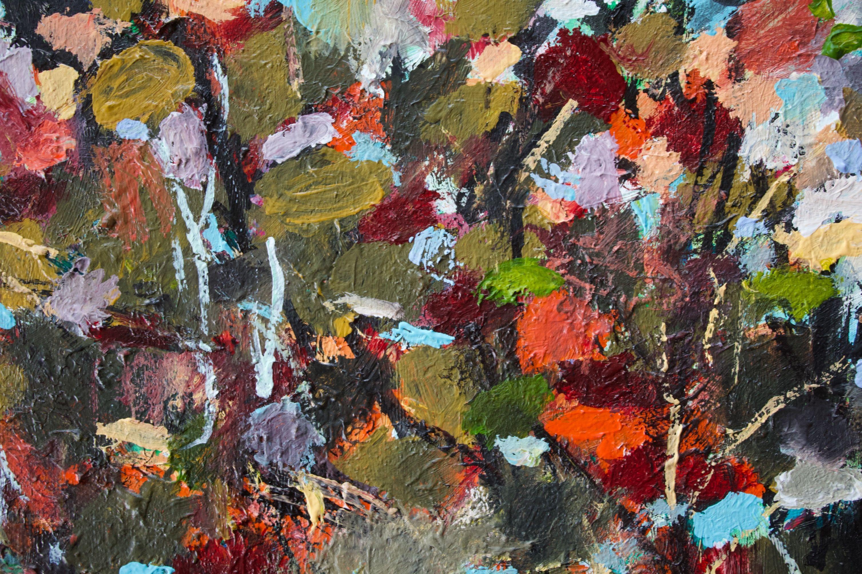 Blumenranken, Gemälde, Acryl auf Leinwand (Impressionismus), Painting, von Geesien Postema