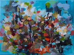 Withering flowers, Painting, Acrylic on Canvas