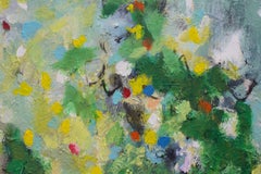 Yellow fields in Spring, Painting, Acrylic on Canvas