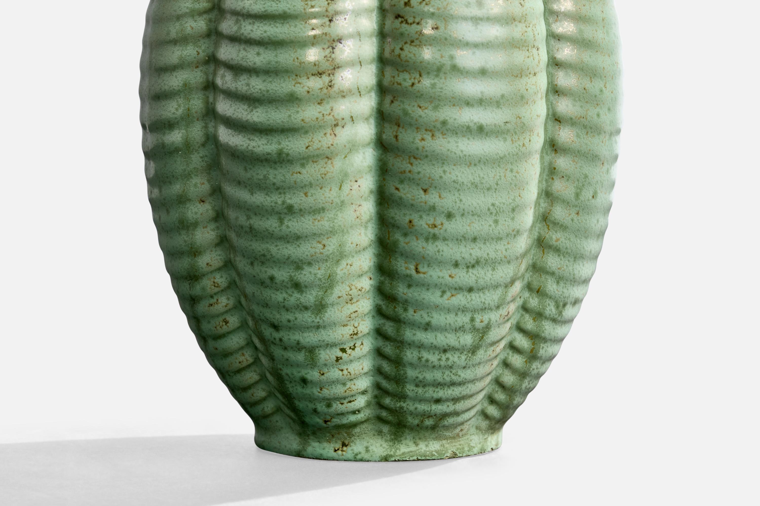 Mid-20th Century Gefle, Vase, Ceramic, Sweden, 1930s For Sale