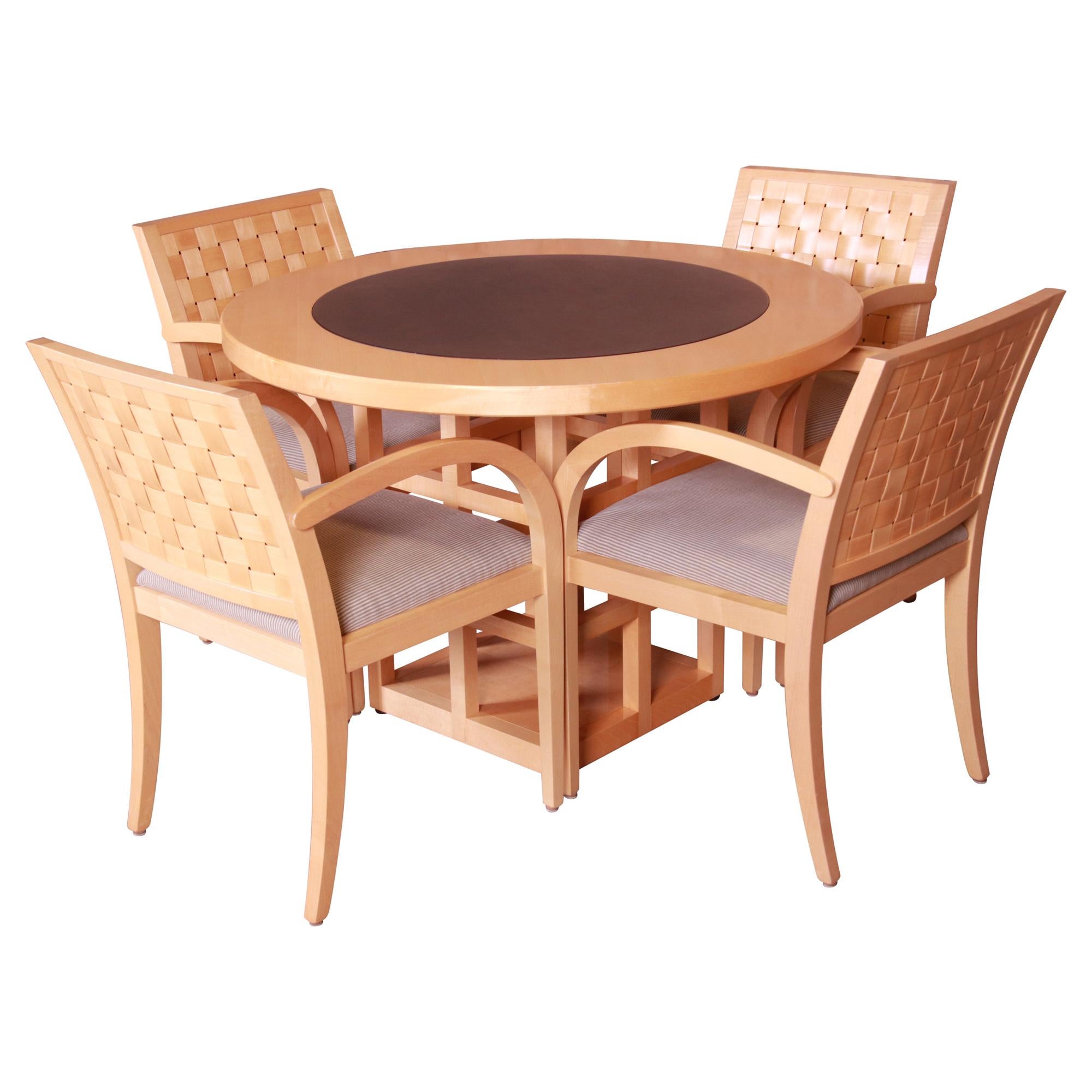 Geiger-Brickel Modern Dining or Game Table and Chairs Set