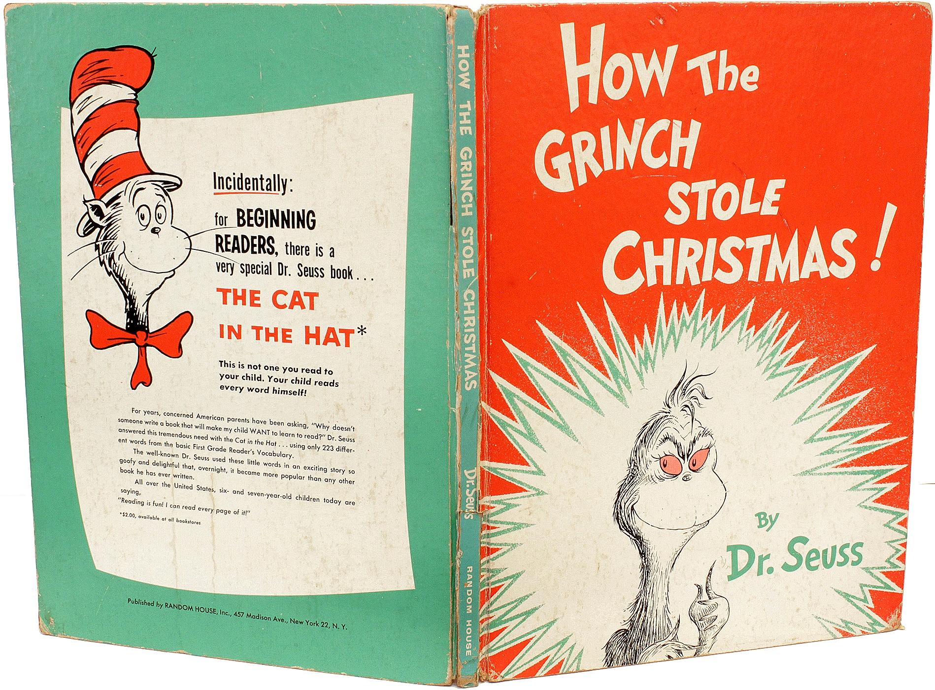 American GEISEL (Seuss) - How The Grinch Stole Christmas - FIRST EDITION INSCRIBED - 1957