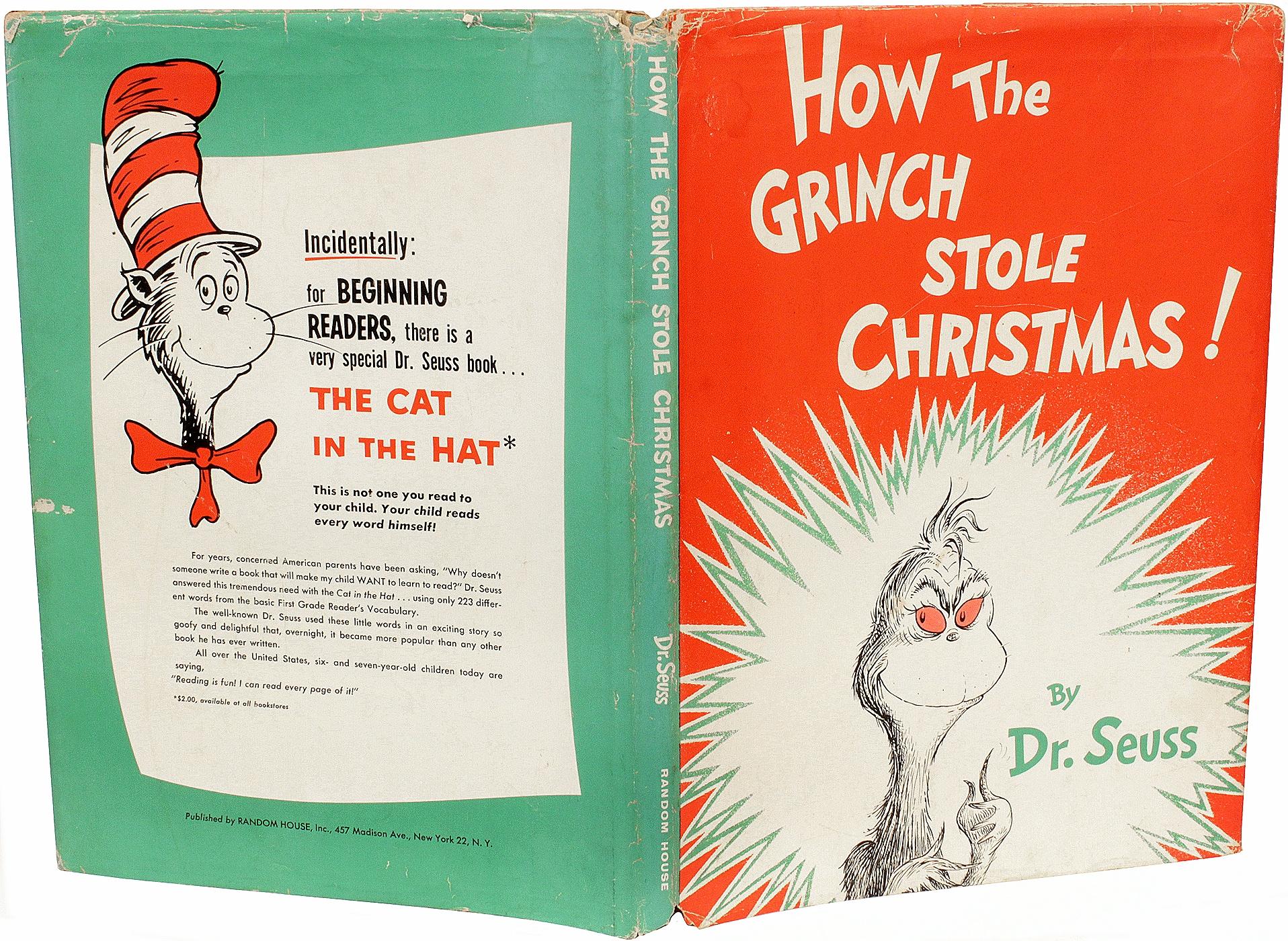 GEISEL (Seuss) - How The Grinch Stole Christmas - FIRST EDITION INSCRIBED - 1957 In Good Condition In Hillsborough, NJ