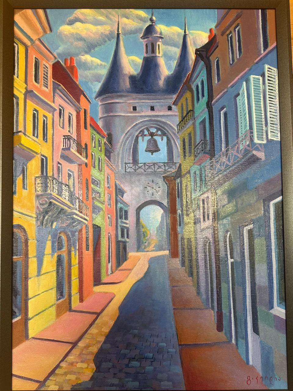 Arte contemporanea georgiana di Gela Keidia - Bordeaux in vendita 1