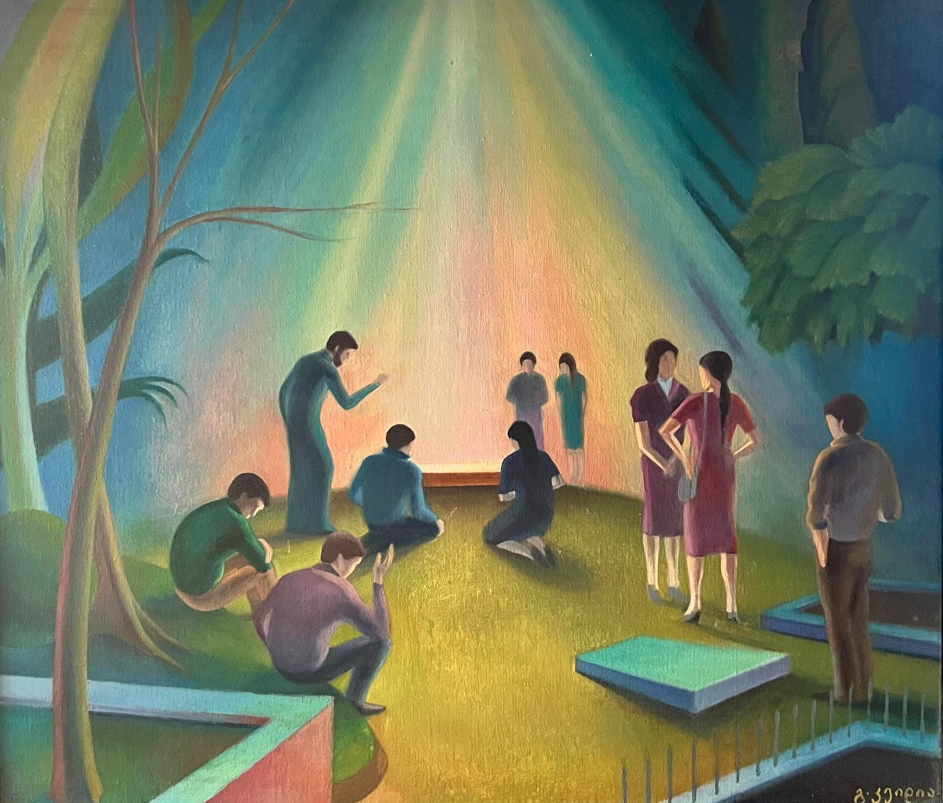Zeitgenössische georgische Kunst von Gela Keidia - Farewell