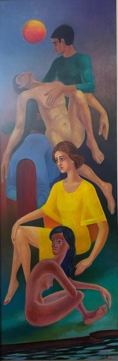 Georgian Contemporary Art by Gela Keidia - Sending-off the Friend