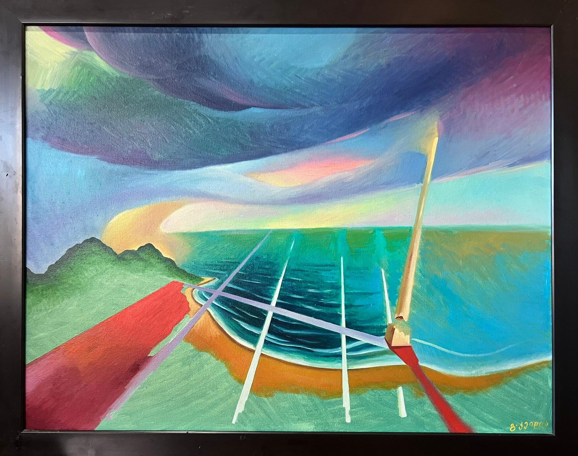 Georgian Contemporary Art by Gela Keidia - Window to Europe For Sale 1